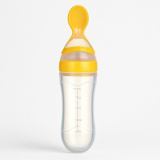 Biberon-Cuillère Silicone – Nourrissez Bébé avec Précision et Tendresse